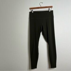 Lululemon Women's Dark Green High-Rise Activewear Athletic Leggings Size 12